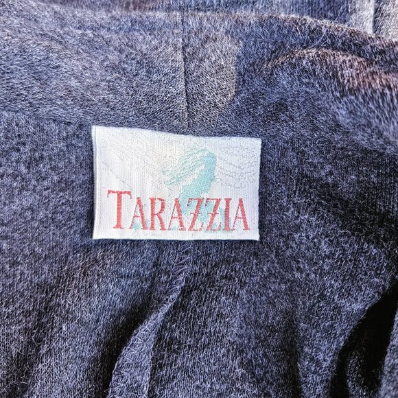 Tarazzia Dark/Light Gray Tunic with Unique Buttons - Approx Size 9/10 - Picture 4 of 5